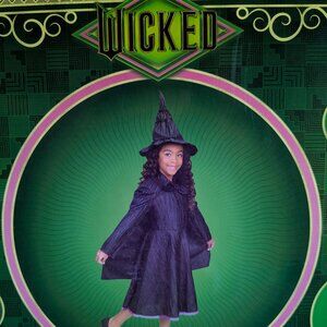 BRAND NEW: CHILD'S DELUXE WICKED ELPHABA COSTUME - Size 4-6x